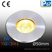 Tricolor LED Inground Light with Pure Aluminum (JP82016)